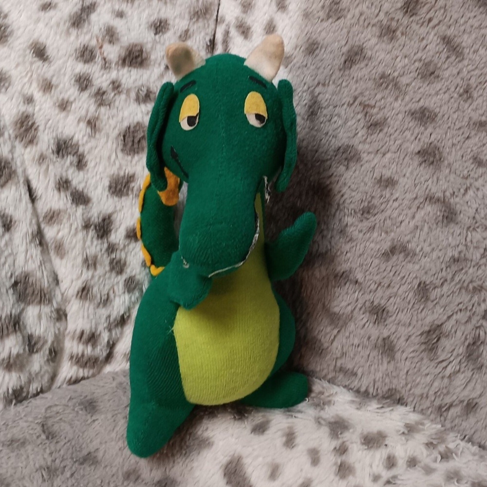 1979 Fun Farm Green Plush Dragon Toy
